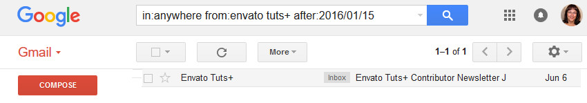 Gmail Tip on Using Search Strings