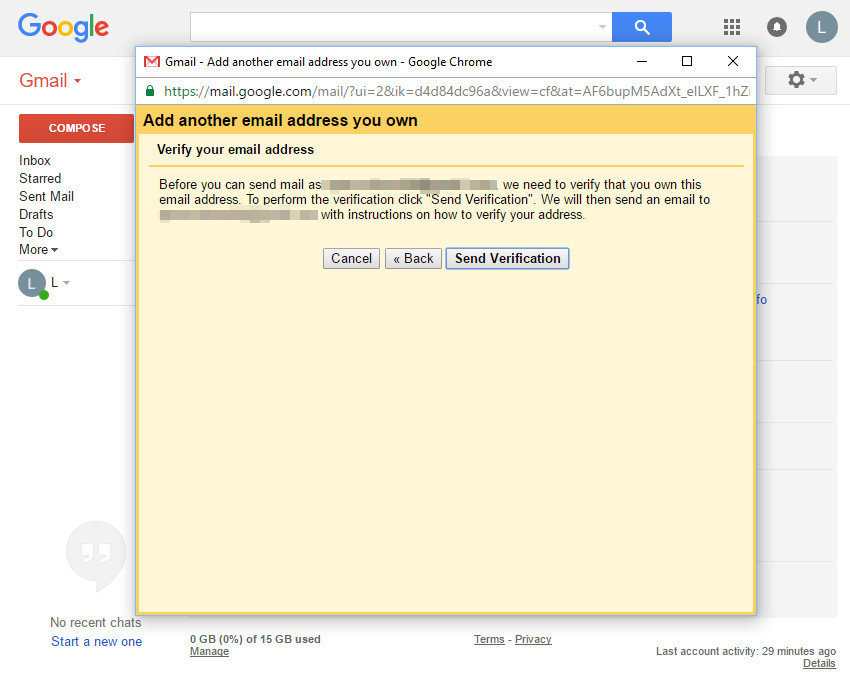 Add another email address to Gmail